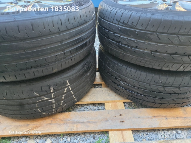 Лети джанти 16ки 5х114.3 Mazda + летни гуми 205/55/16, снимка 10 - Гуми и джанти - 54691692