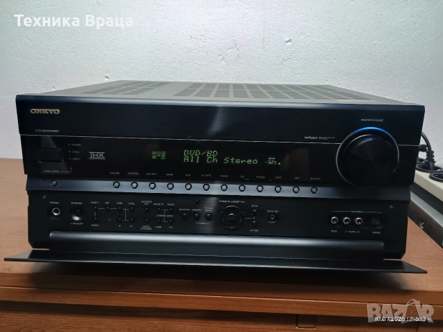 ONKYO TX-NR 807. 7X135W при 8 ома. 750W траф. Истински звяр! Изпращам видео. 