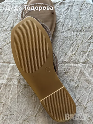 👡LC Waikiki — Дамски чехли / чехли с фини каишки и блестящи камъчета, снимка 3 - Чехли - 55616563