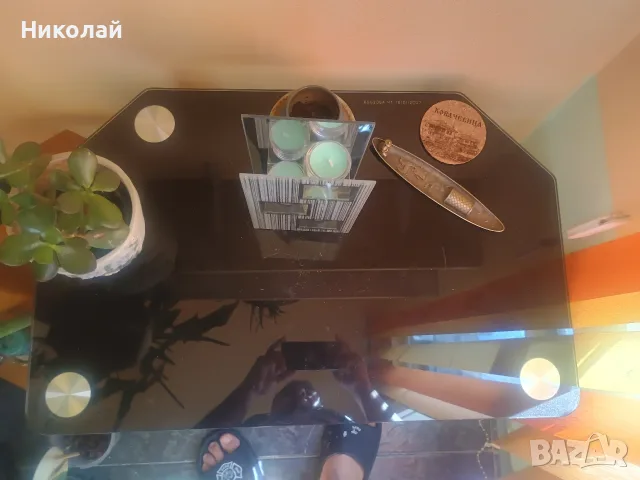 Стъклена TV маса, снимка 4 - Маси - 55517322
