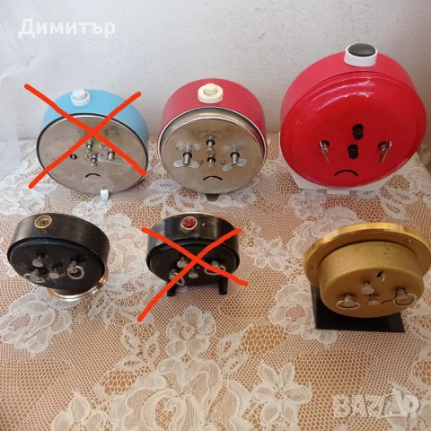 Механични часовници будилници , снимка 3 - Антикварни и старинни предмети - 55390835