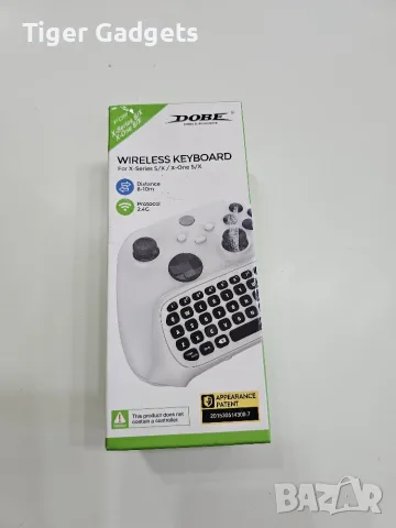 Безжична QWERTY клавиатура DOBE 2.4G за Xbox One S, Xbox Series X и Series S, Бяла, снимка 4 - Аксесоари - 55324727