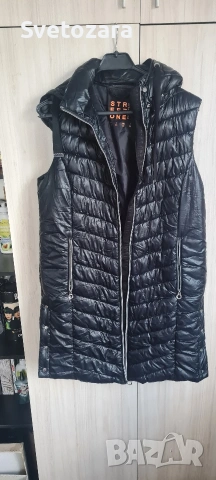STREET ONE outwear, спортен дълъг елек с качулка