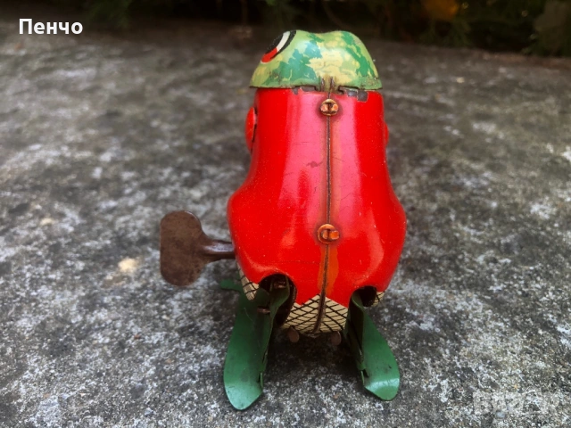 стара механична играчка с ключе, снимка 4 - Антикварни и старинни предмети - 38623057