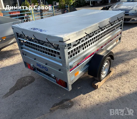 Туристическо ремарке REPO RPP с допълнителни канати и плосък брезент до 750 kg., снимка 3 - Ремаркета - 55666660