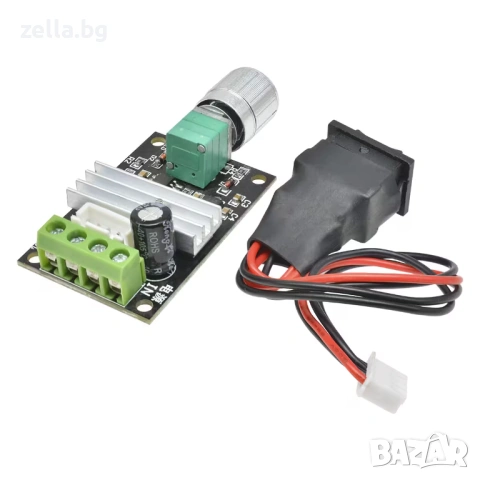 PWM DC контролер за мотор 6V 12V 24V 3A – Регулатор на скоростта с бутон за реверс 10443, снимка 8 - Друга електроника - 54703125