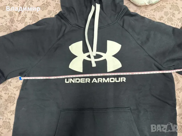 Under Armour черен дамски суичър с качулка (hoodie), размер М, снимка 5 - Суичъри - 55445173
