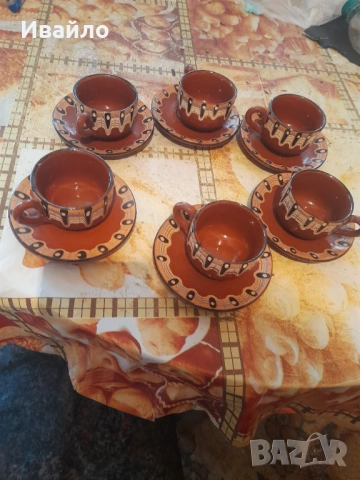 Стари керамични чаши за кафе, снимка 3 - Антикварни и старинни предмети - 54394933