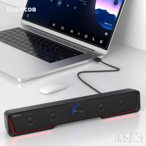 Jeecoo A40  компактен настолен компютърен саундбар, снимка 6 - Тонколони - 55147473