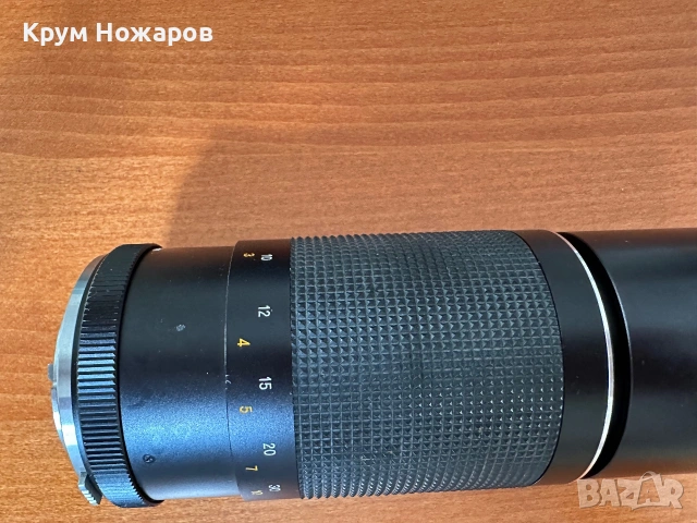 Продавам Обектив  Auto Optomax. 1:55. f=300mm. 58ф No 319136 в добро състояние ,цена-22€, снимка 4 - Обективи и филтри - 55261685