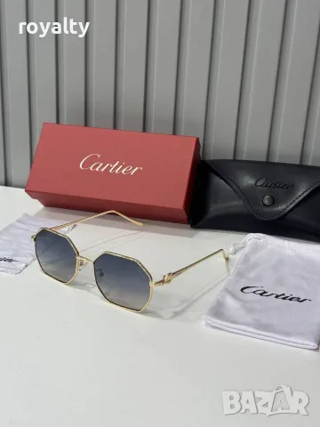 Cartier Нови Дамски Слънчеви Очила Различни Цветове + Калъф и Кутия , снимка 2 - Слънчеви и диоптрични очила - 55339470