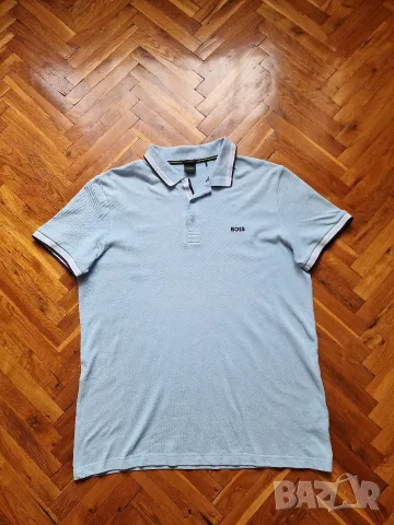 Страхотна мъжка тениска HUGO BOSS слим фит модел , размер 2XL, но отговаря на XL размер 