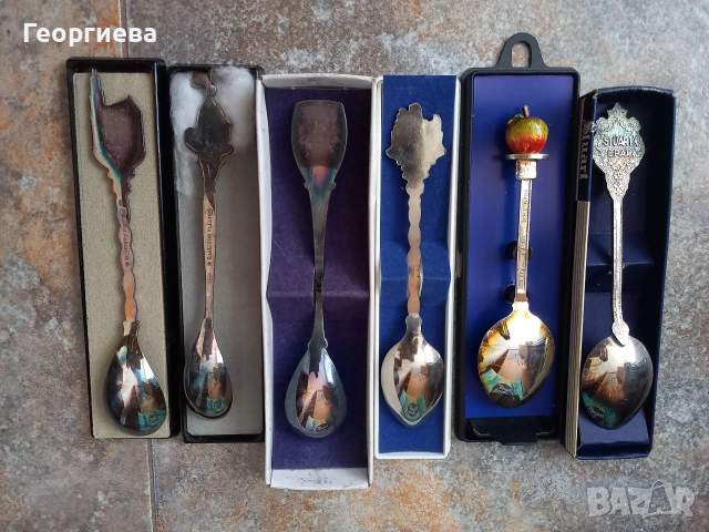 Нови колекционерски посребрени лъжички 6 броя, снимка 3 - Колекции - 54822292