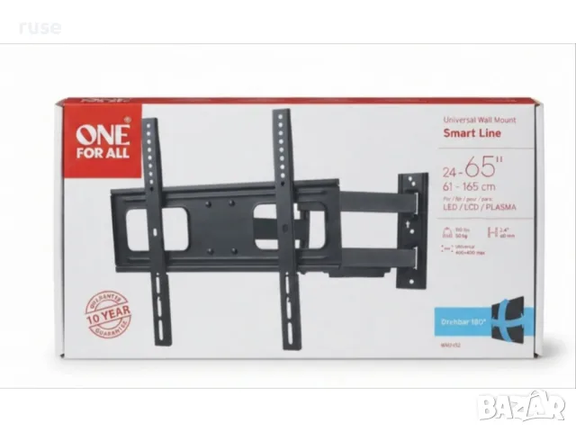 НОВИ! Стойка за телевизор One For All Smart Line WM2452 от 32"-65" 180 градуса , снимка 3 - Стойки, 3D очила, аксесоари - 55678657
