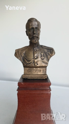 Бронзов бюст на Николай II Александрович Романов, последният император на Руската империя., снимка 2 - Статуетки - 54139747