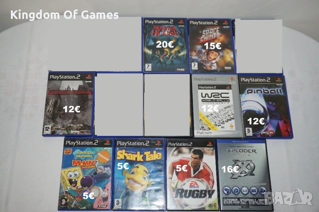 Игри за PS2 Monster House/Space Chimps/Pinball/Space Invaders Invasion/WRC/Rugby/Spongebob/XPLODER