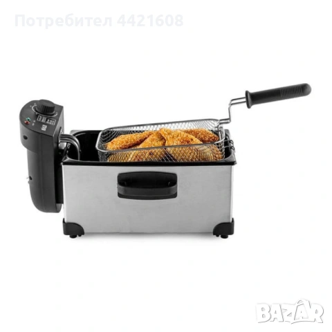 Фритюрник Muhler 3.0 Л, неръждаема стомана, снимка 4 - Фритюрници - 54947848