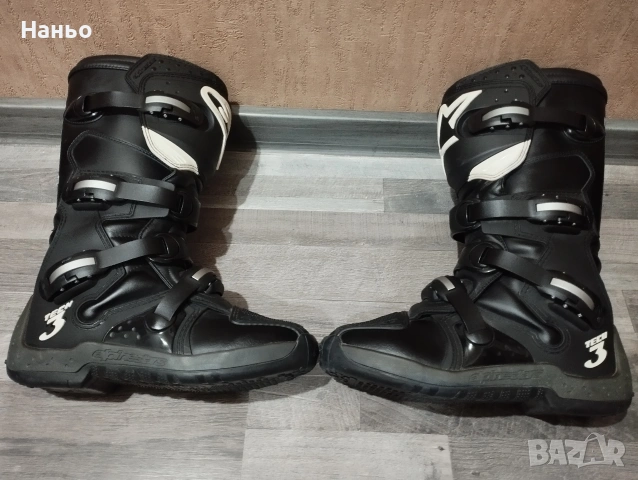 Мотокрос-Ендуро ботуши-Alpinestars-TECH-3!Номер-44.5!, снимка 5 - Мотоциклети и мототехника - 54370938
