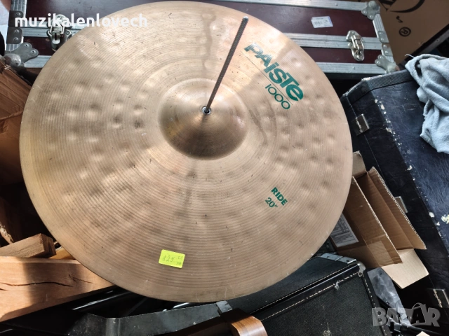 Paiste 1000 Ride 20" Drum Cymbal West Germany - 20 инча райд чинел, снимка 3 - Ударни инструменти - 54946061
