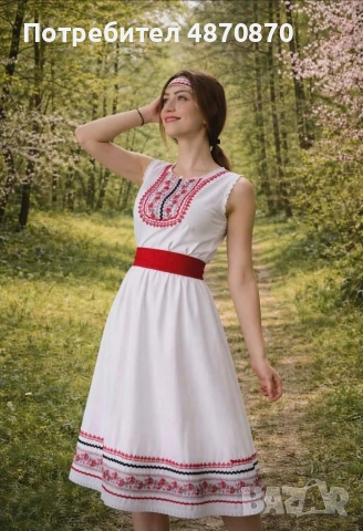 Рокли с фолклорни мотиви, снимка 8 - Рокли - 55092334