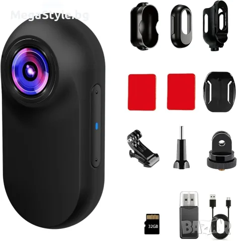 Xilecam Mini Body Cam,мини екшън камера,черна, снимка 3 - Камери - 55494992