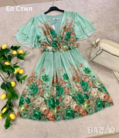 🌹Дамска ефирна рокля .Универсален размер , снимка 2 - Рокли - 54034157