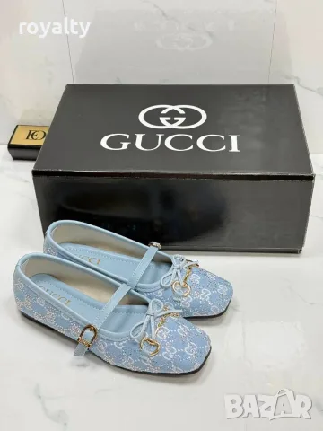 Gucci Нови Дамски Елегантни Обувки Различни Цветове Гучи с Кутия , снимка 5 - Дамски елегантни обувки - 55621922
