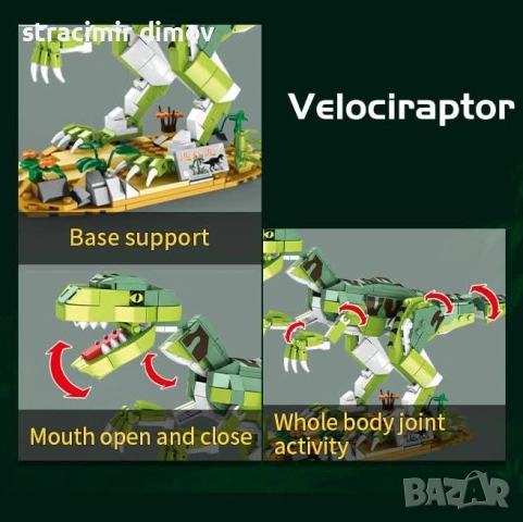 Лего Woma Velociraptor – динамичен модел!, снимка 3 - Конструктори - 54967901