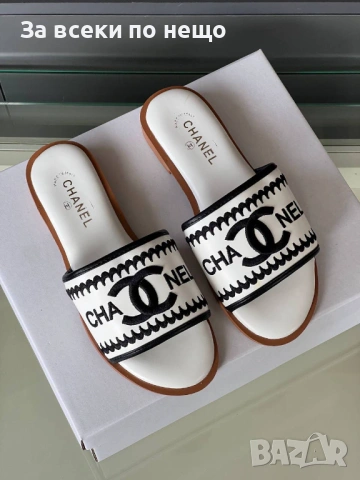 Chanel Дамски Чехли Шанел - 2 Налични Цвята Код SK1476, снимка 2 - Чехли - 54460849