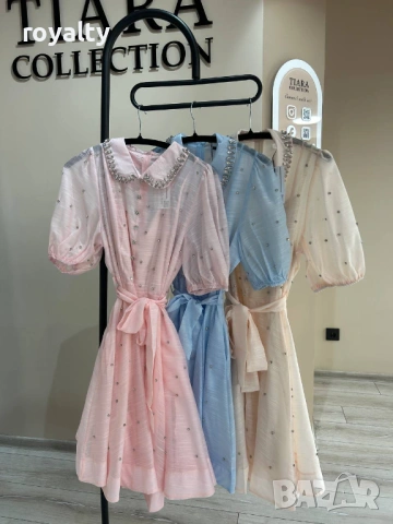 Нова Елегантна Дамска Рокля Различни Цветове 