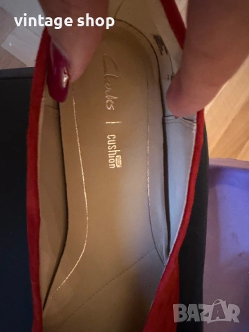 Балеринки Clarks естествен велур, размер 41, снимка 3 - Дамски елегантни обувки - 54270888