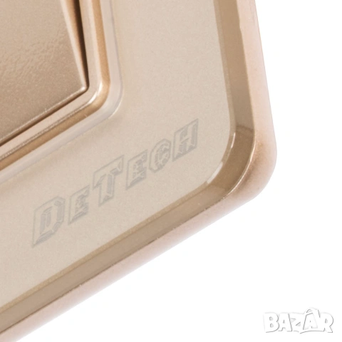 Двоен електрически ключ DeTech DE-6008-02, 10A, 250V, IP20, за вграждане, златист, снимка 3 - Други - 55137968