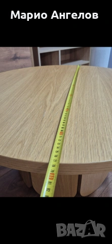 Модерна холна маса с уникален дизайн – Дъб Сонома, снимка 4 - Маси - 54077299