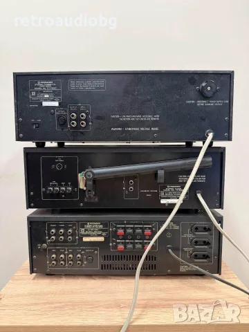 🔈ТОП ретро аудио сет PIONEER синя серия - усилвател, тунер, дек, таймер, грамофон и шкаф🔈, снимка 5 - Аудиосистеми - 55498634