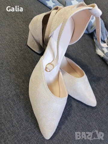 Нови велурени обувки 39 номер, снимка 3 - Дамски елегантни обувки - 54346152