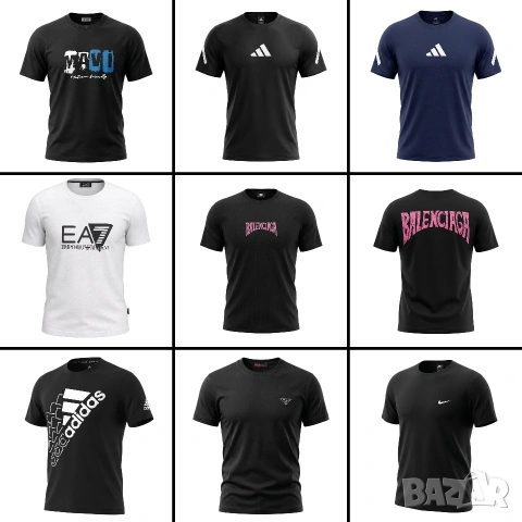 🔥Хит Модели|Маркови мъжки тениски- Nike, Adidas, Tommy, Armani, Balenciaga, Gucci/⭐ Премиум качество