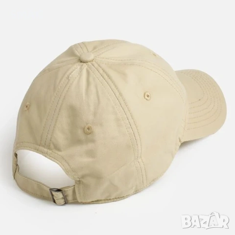 Мъжка шапка Jockey памучна бежова с бродерия NY_1261199, снимка 3 - Шапки - 54928574