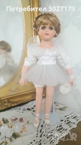 Порцеланова кукла Балерина НИНА от "The Alberon Collection", снимка 2 - Колекции - 55568215