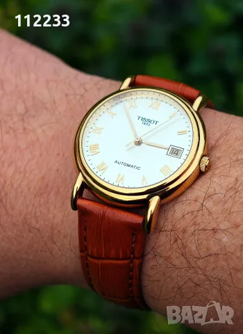 Tissot Carson Automatic 35.5 mm 18K Yellow Gold, снимка 11 - Мъжки - 55675036