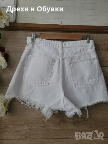 Къси бели панталони ZARA , снимка 2 - Къси панталони и бермуди - 55400579