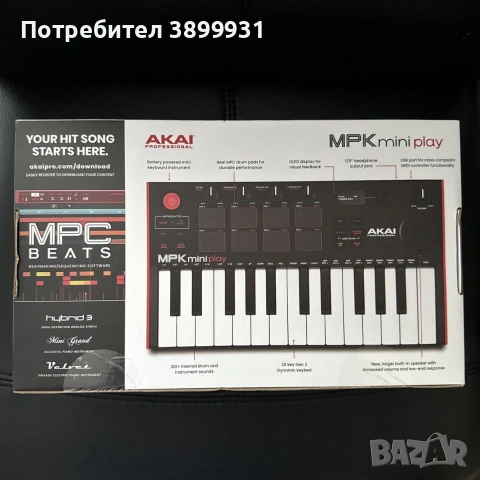 Akai Mpk mini Play MK3, снимка 2 - Синтезатори - 55098941