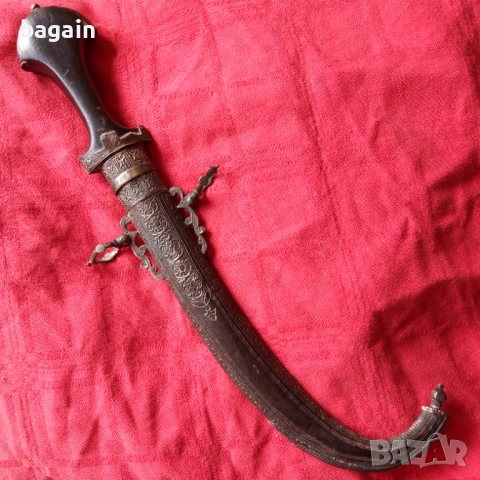 Кама, кумая, кинжал, сребро., снимка 3 - Антикварни и старинни предмети - 54198472