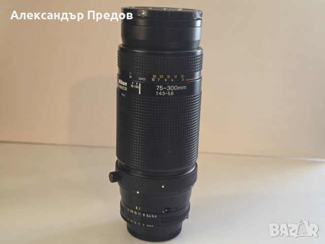 Обектив Nikon AF Nikkor 75-300mm f/4.5-5.6, снимка 3 - Фотоапарати - 54125671