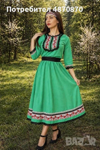 Рокли с фолклорни мотиви, снимка 4 - Рокли - 55092334