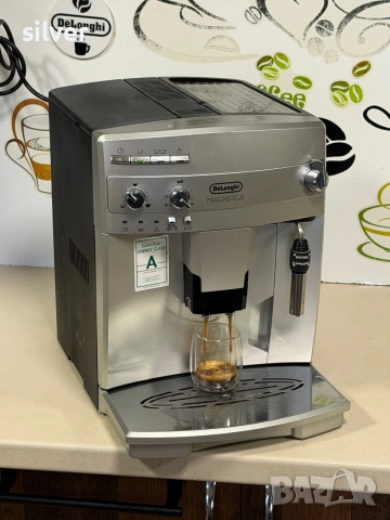 Кафемашина кафе автомат delonghi magnifica с гаранция, снимка 3 - Кафемашини - 55227624