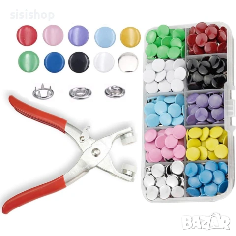 Комплект клещи с 50 капси за дрехи – всичко за Вашия ремонт 4877
