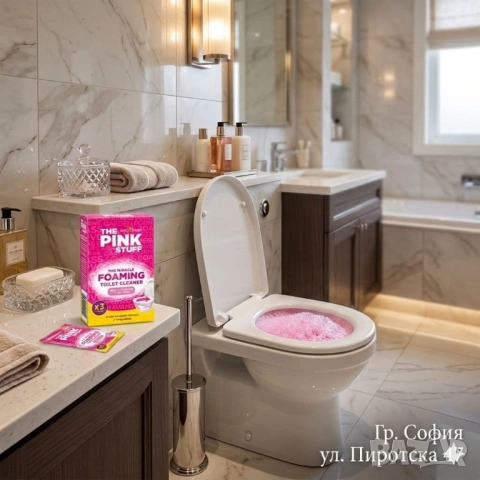The Pink Stuff Miracle Foaming Toilet Cleaner ефективна прахчета за почистване на тоалетни 3 бр