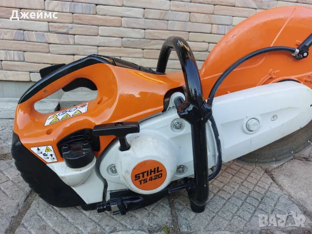 Моторен фугорез STIHL TS 420 , снимка 3 - Диамантени и режещи инструменти - 55536208