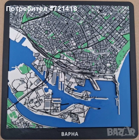 Морската столица 3D! Детайлен макет на Варна, снимка 5 - Декорация за дома - 53999147