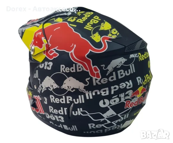 Крос каска RedBull Full Face за мотор, мотокрос и ATV - черна - S или M, снимка 2 - Аксесоари и консумативи - 55349665
